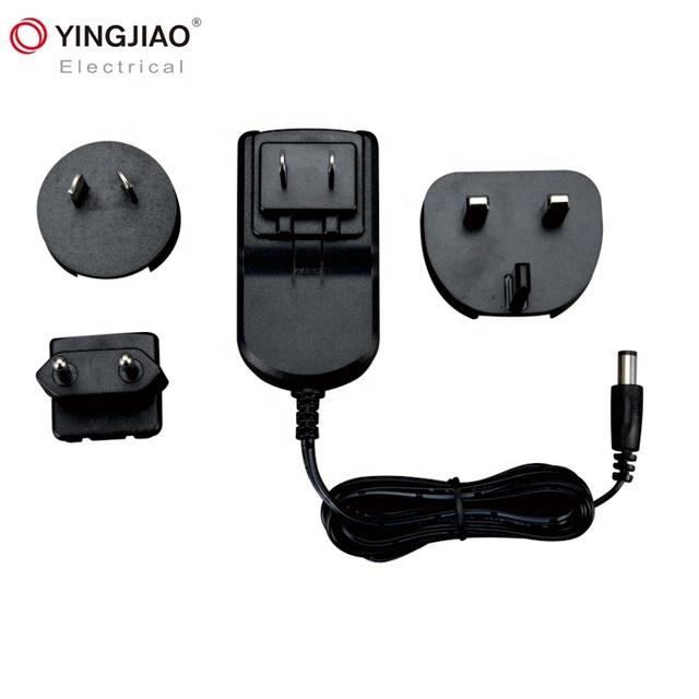 Universal Wall Mount Charger Adapter Switching SMPS Power Supply 12W 5V 9V 12V 15V 24V 36V DC Plug in 3 Years OEM/ODM Yingjiao