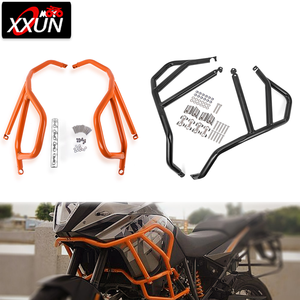 XXUN moto moteur garde pare-chocs supérieur Crash Bar cadre protecteur pour <span class=keywords><strong>KTM</strong></span> 1050 Adventure 1090 <span class=keywords><strong>1190</strong></span> <span class=keywords><strong>ADV</strong></span> <span class=keywords><strong>R</strong></span> 2015-2021 - Product Image 1
