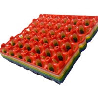 Plateau à oeufs en plastique antichoc multicouche personnalisable Boîte de stockage d'oeufs domestique commerciale Option d'impression de logo sans danger pour les aliments
