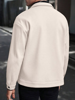 Automne/hiver nouveauté hommes revers laine Blazer vêtements de sport décontractés veste d'affaires grande taille hommes vestes