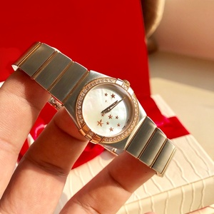 High-end Luxury Stainless Steel Strap Sapphire <b>Crystal</b> 40mm Waterproof Lightweight Unisex Daily Use Star <b>Cluster</b> Omegaes - Product Image 1