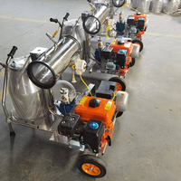 Prix de gros Machine à traire de type portable à alimentation hybride Équipement de traite domestique mobile pour ferme laitière à vendre