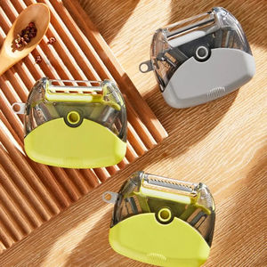 Éplucheur de légumes rotatif multifonctionnel 3 en 1 Éplucheur de carottes Éplucheur de légumes Outil de cuisine pour éplucher et trancher les fruits - Product Image 5