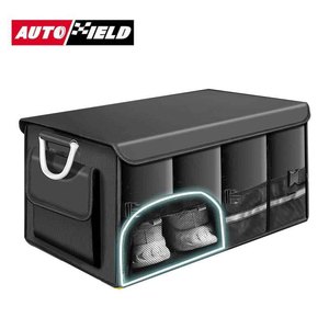 กล่องจัดเก็บของท้ายรถยนต์ Universal Premium 55 ลิตร ผ้า Oxford กันน้ำ 1680D พับได้ แข็งแรง ทนทาน พร้อมฝาปิดและหูหิ้ว - Product Image 3