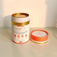 Boîte d'emballage en tube de papier kraft pour aliments, impression personnalisée, thé, café/épices, poudre de protéines, tube en papier