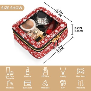 Sac de maquillage à fermeture éclair à prix réduit, personnalisable avec logo, petit sac de toilette transparent pour voyage - Product Image 4