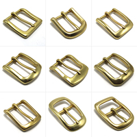 35mm conception complète en stock boucles de ceinture en laiton massif barre d'extrémité boucle de barre de talon pour hommes accessoires de boucle de ceinture de Cowboy