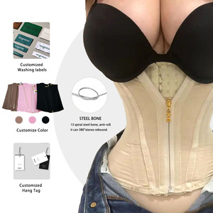 Fajas Colombianas Moldeadoras con Logotipo Personalizado, Corsé de Doble Compresión de Alta Calidad, Transpirable, para Moldear la Cintura, para Mujer - Product Image 3