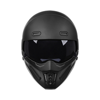 Nouveauté Casque de moto modulaire Casque intégral approuvé par les points avec menton détachable