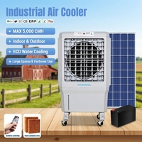 Refroidisseur d'air solaire DC pour le désert 12V 24V Climatisation solaire DC Refroidisseur d'eau Climatisation solaire pour les maisons