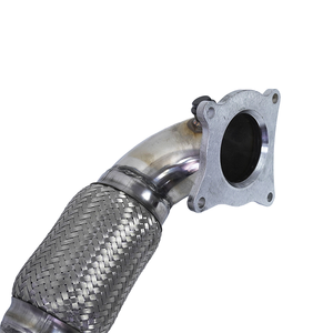 Tuyau de Descente d'Échappement pour VW <span class=keywords><strong>Golf</strong></span> <span class=keywords><strong>GTI</strong></span> MK5 MK6 Jetta 2.0T Turbo et Audi A3, Tuyaux de Descente de 2,5 Pouces à 3 Pouces, 63 mm à 76 mm - Product Image 5