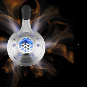 Réchaud à alcool portable – Mini-réchaud à flamme compacte, accessoire pour réchaud à gaz de camping argenté – Léger, à visser - Product Image 6