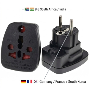 Adaptateur de <span class=keywords><strong>Voyage</strong></span> Universel Fournisseur en Gros Adaptateur de <span class=keywords><strong>Voyage</strong></span> Europe 16A 250V EU vers Prise SA WSA-9 Allemagne <span class=keywords><strong>France</strong></span> <span class=keywords><strong>Corée</strong></span> <span class=keywords><strong>du</strong></span> <span class=keywords><strong>Sud</strong></span> - Product Image 1