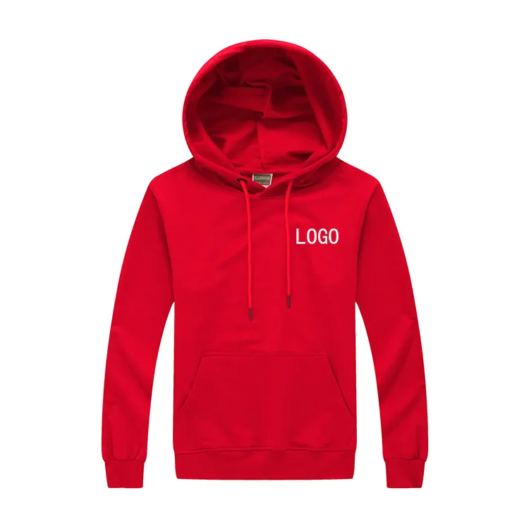 Breathable custom embroidery oversized hoodie unisex premium fitted red mens designer hoodie
