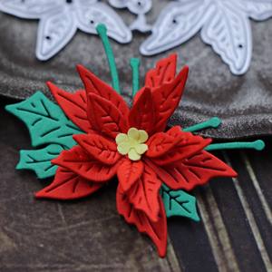 Weihnachts blumen Metall Kohlenstoffs tahl Großhandel dekorative gestanzte Klinge Präge maschine Home Decor Metall Blumen schneidwerk zeuge - Product Image 4