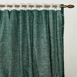 <span class=keywords><strong>Tenda</strong></span> in Cotone e Lino <span class=keywords><strong>Verde</strong></span> <span class=keywords><strong>Scuro</strong></span> di Alta Qualità con Occhielli - Product Image 4
