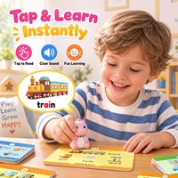 Mainan Montessori Seru & Lucu, Mainan Edukasi Anak, Kartu Kognitif dengan Kartu Flash Berbicara, Pembaca Interaktif