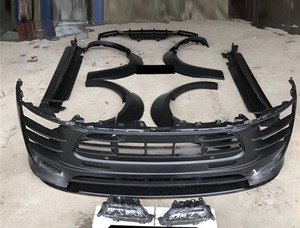 Runde para <span class=keywords><strong>PORSCHE</strong></span> <span class=keywords><strong>MACAN</strong></span>, Kit de cuerpo ancho de estilo PriorDesign modificado, parachoques delantero, labio trasero, falda lateral, ala trasera, rueda ancha, ceja - Product Image 6