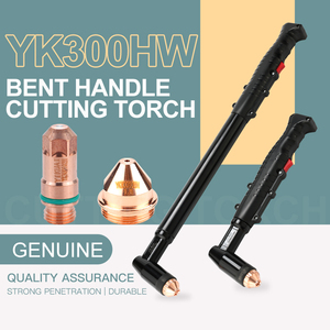 Buse de torche de découpe plasma Yikuai YK300HW avec grand capuchon de retenue noir YK300105W en cuivre pur fileté pour tôle d'acier, <span class=keywords><strong>gaz</strong></span> mixte - Product Image 5