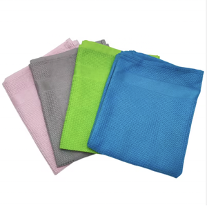 ผ้าเช็ดจานวาฟเฟิลสำหรับห้องครัวผ้าไมโครไฟเบอร์ดูดซับได้ดีผ้าเช็ดทำความสะอาดรถยนต์ - Product Image 5