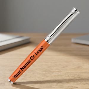 Stylo plume Shine Orange durable, instrument d'écriture fluide avec une prise confortable pour le bureau, les affaires et l'usage quotidien - Product Image 1