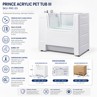 Station de lavage de chiens en libre-service pour stations-service, robuste et anti-rayures