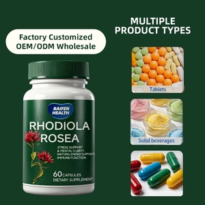 Píldoras de Extracto de Rhodiola Rosea OEM/ODM, Suplemento Dietético Natural <span class=keywords><strong>para</strong></span> la Concentración Mental, Alivio del <span class=keywords><strong>Estrés</strong></span> y Bienestar Diario - Product Image 4