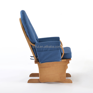 Fauteuil à bascule rembourré pour allaitement, idéal pour la chambre de bébé ou le salon - Product Image 3