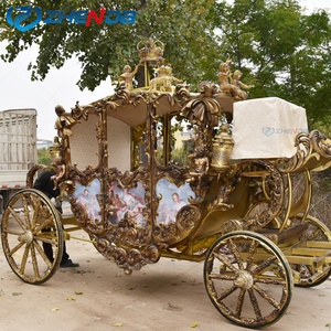 Calèche royale classique historique, calèche à chevaux, remorque de calèche, buggy électrique de luxe, calèche royale à vendre - Product Image 2