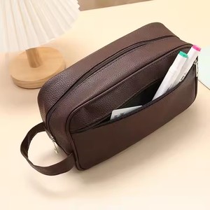 THK0346 Trousse de maquillage de beauté multifonctionnelle Voyage d'affaires Sac à cosmétiques en cuir PU pour hommes et femmes - Product Image 5