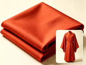 Bulk Order for 100% Polyester Monk Robe Fabric Matte <strong>Opaque</strong> Wrinkle Resistant Woven <strong>Cloth</strong> for Buddhist Kasaya Temple Apparel - Product Image 1