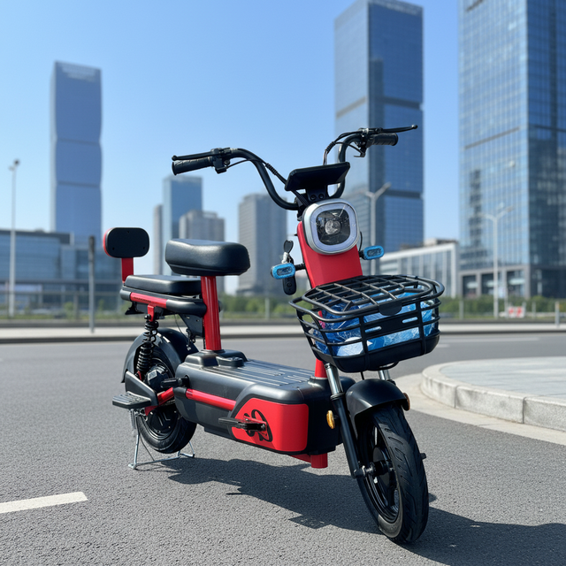 350W Brushless 3-Speed Digital High Speed City Electric Scooter 48V Long Range Aluminum Alloy Frame Lead Acid Battery E-scooter