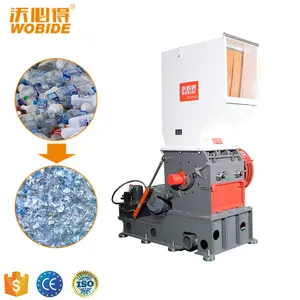 Professionele Recycling Blauw Vat Fles Huisdier Plastic Grinder Machine Afval Plastic Crusher