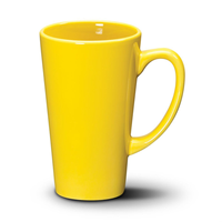 Mug en céramique porcelaine prêt pour la sublimation, imprimé sur mesure, 12 oz, blanc, forme conique, sans BPA, passe au lave-vaisselle, personnalisation, écologique