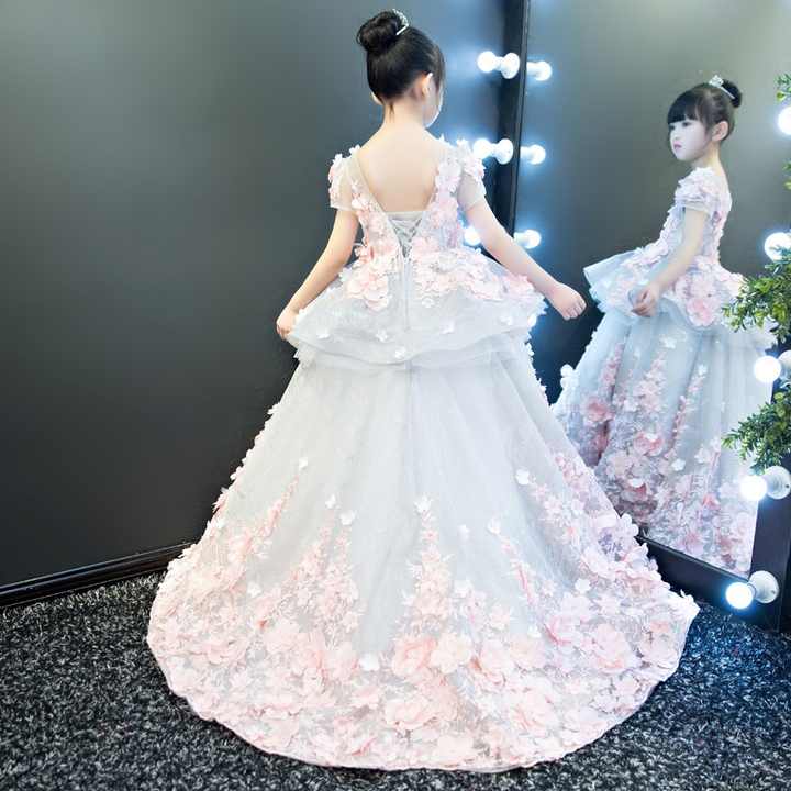 Elegant Tulle Butterfly Lace Applique Ball Gown Mini Dress main image 0