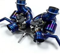 Collecteur d'échappement complet en titane haute performance avec valve X-Pipe pour McLaren 600LT 2020