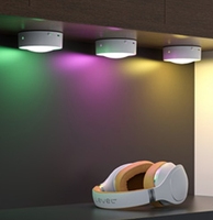 Plafonnier LED moderne à lumière blanche chaude RGB, rechargeable, sans fil, lampe murale intérieure, télécommande, éclairage d'ambiance pour armoire