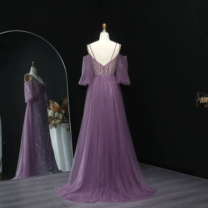 เดรสงานพรอมสำหรับผู้หญิงความยาวถึงพื้นป้องกันไฟฟ้าสถิตย์ลายดอกไม้สำหรับ3D LSZ053 - Product Image 2