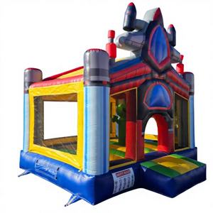 Castillo Inflable Comercial de PVC para Exteriores, Diseño de Nave Espacial Alienígena, Fácil de Instalar, 13x13x15 pies - Product Image 1