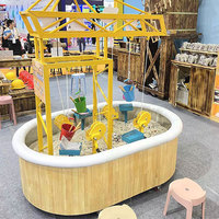Moetry Table de sable interactive éducative pour enfants, jeu de chasse au trésor et de simulation minière, aire de jeux intérieure, aéroport, jardin