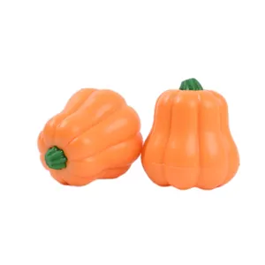 Nuovo arrivo divertente TPR Squeak zucca e arancione Pet giocattolo da masticare