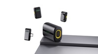 N7, Mini microphone sans fil avec étui de charge, micro-cravate à clipser pour smartphones, vlog, diffusion en direct, enregistrement