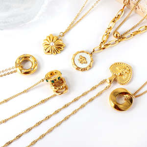 Livraison rapide à prix réduit de chaînes de mode pour femmes en acier inoxydable avec pendentif en or/<span class=keywords><strong>argent</strong></span> - Product Image 3