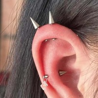 Embouts de remplacement en titane ASTM F136 G23 à filetage interne, avec pointe conique à bille, pour bijoux de piercing labret, accessoires pour corps, oreille, lèvre