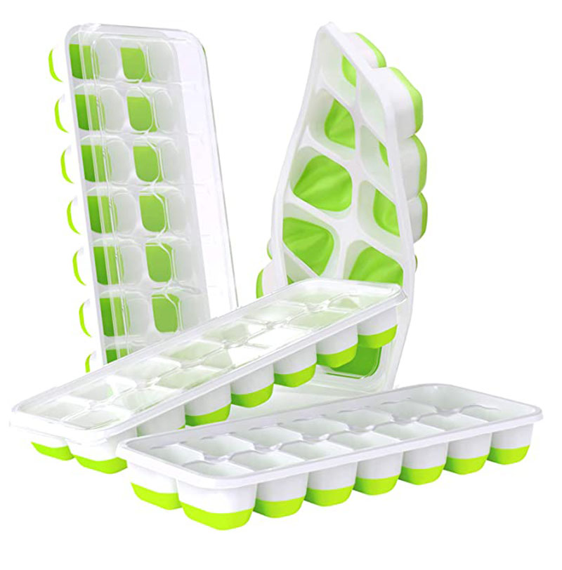 Лидер продаж, 14 сеток, формы для мороженого, силиконовый лоток для льда с крышками
