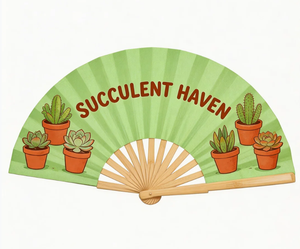 Éventail pliant publicitaire personnalisé en bambou et soie, avec logo imprimé, pour cadeaux promotionnels en gros - Product Image 4