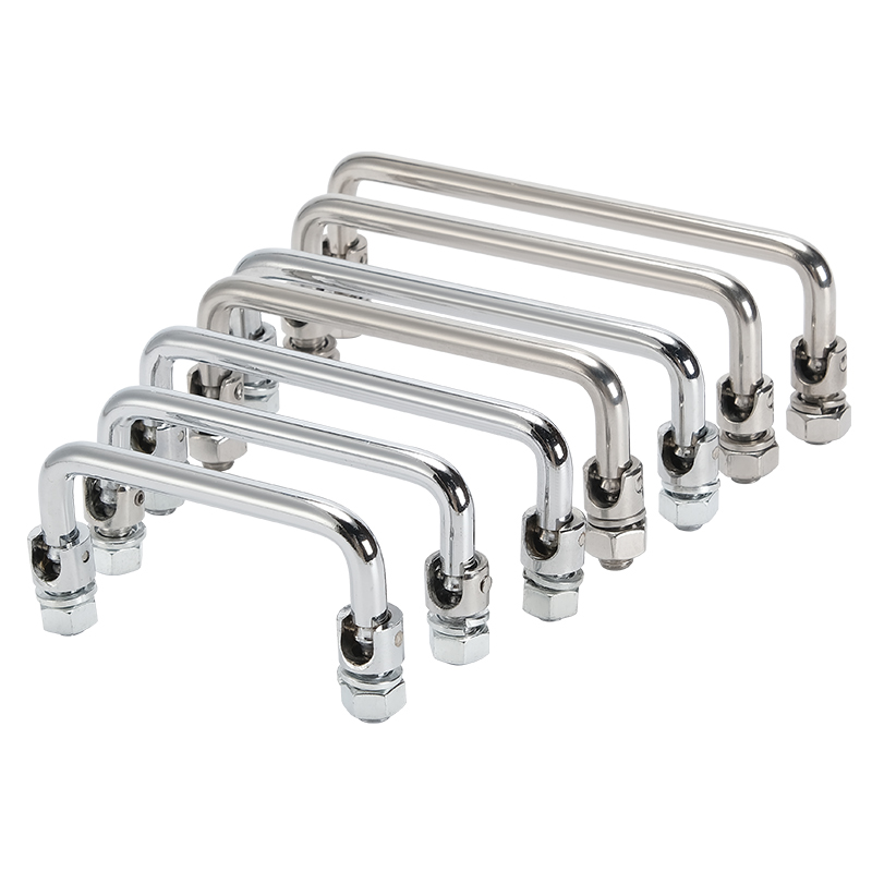 Professional Factory's Modern Design Industrial Handle Stainless Steel Bar Bright Chrome Plated Folding Handle for Cabinets