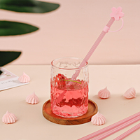 Jolies pailles réutilisables en plastique Sakura, pailles écologiques réutilisables, pailles mignonnes