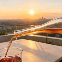 Bouteille en verre à fond épais et col long et fin, anti-fuite, personnalisée OEM, prix d'usine