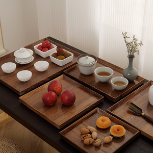 Japanese Style Bamboo Wooden <b>Tea</b> <b>Tray</b> Rectangular Solid Color For Home Hotel Restaurant Coffee <b>Tea</b> Serving <b>Trays</b> - Product Image 2